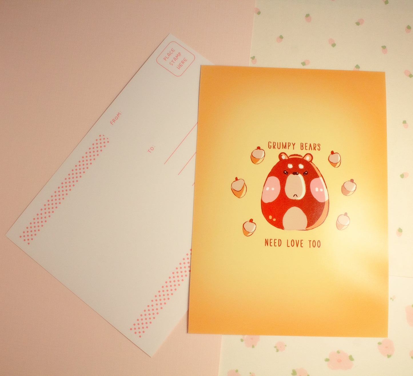 Grumpy Bear Print/Postcard