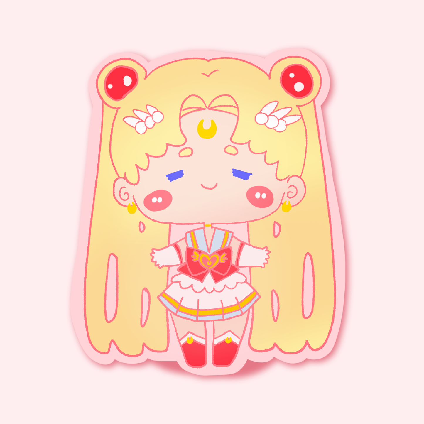 Holographic Moon Sticker