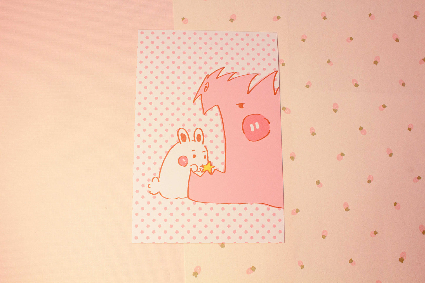 Dino Eating Star Print