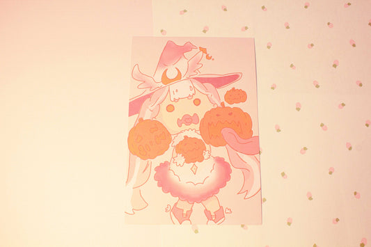 Lula and Pumpking Patch Print