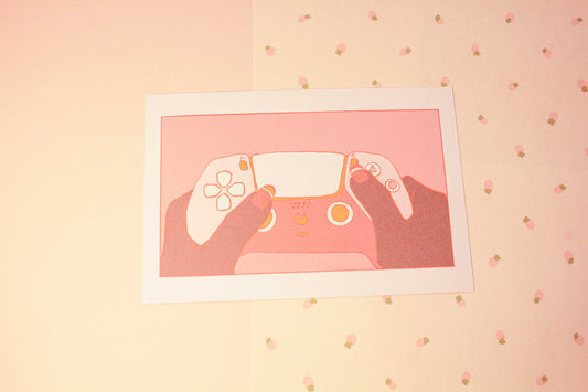 Sunkissed Gamer Girl Print