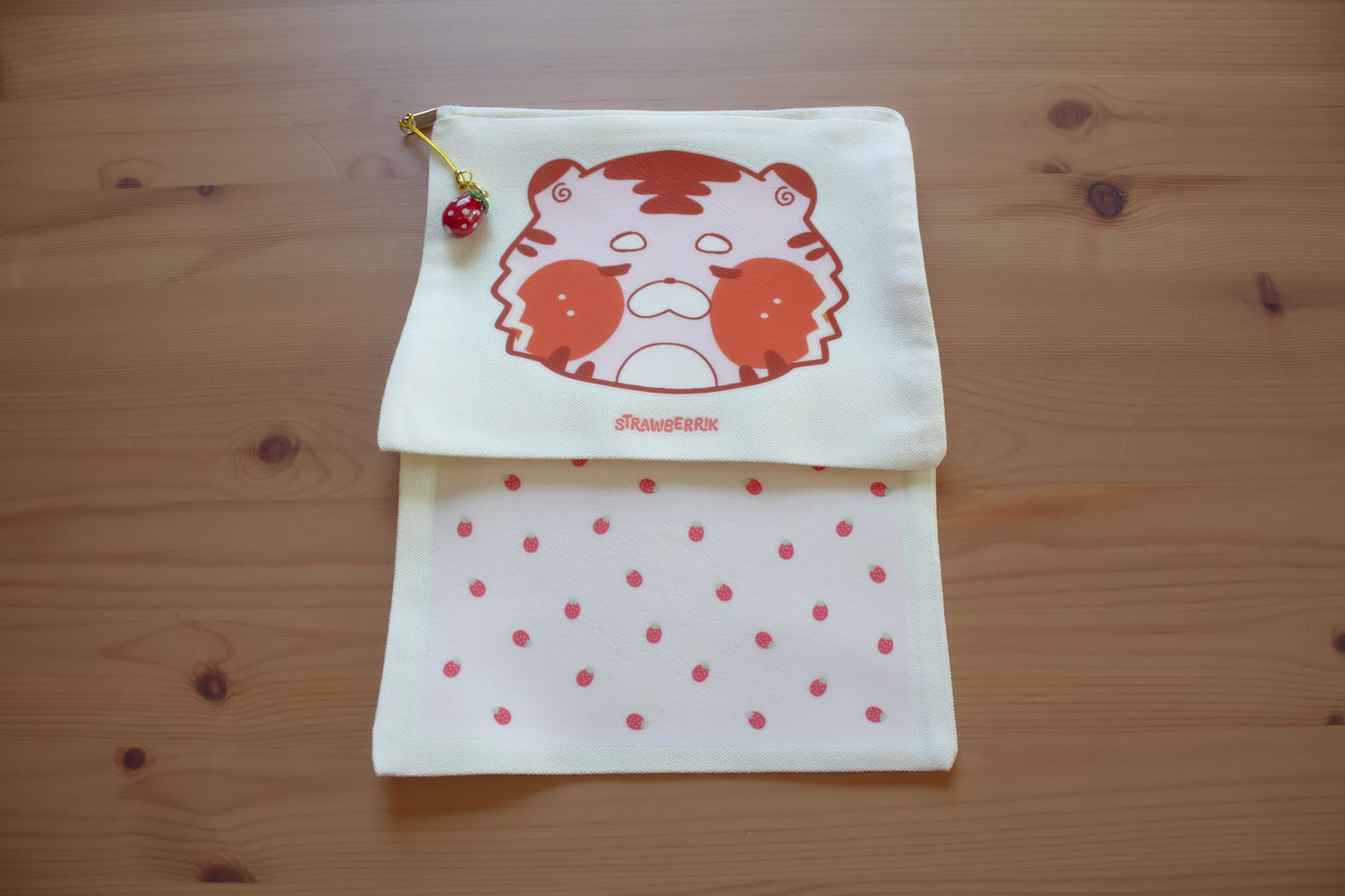 Pink Tiger Zipper Pouch