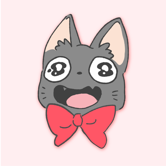 Holographic Black Cat Sticker