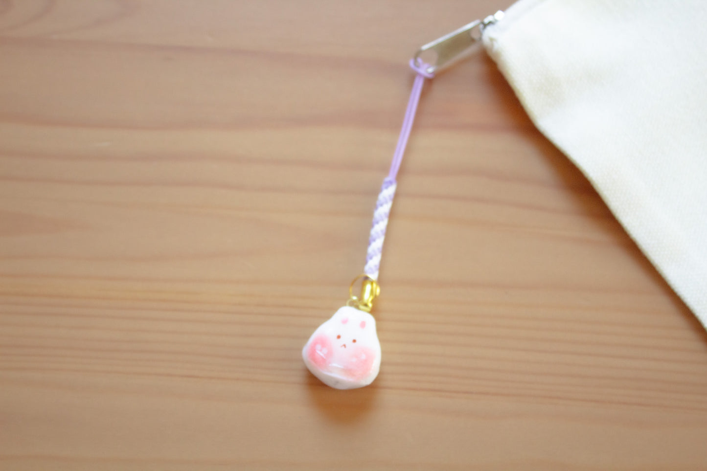 White Bunny Handmade Charm