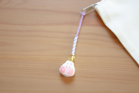 White Bunny Handmade Charm