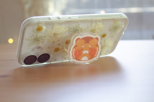 Orange Tiger Phone Grip