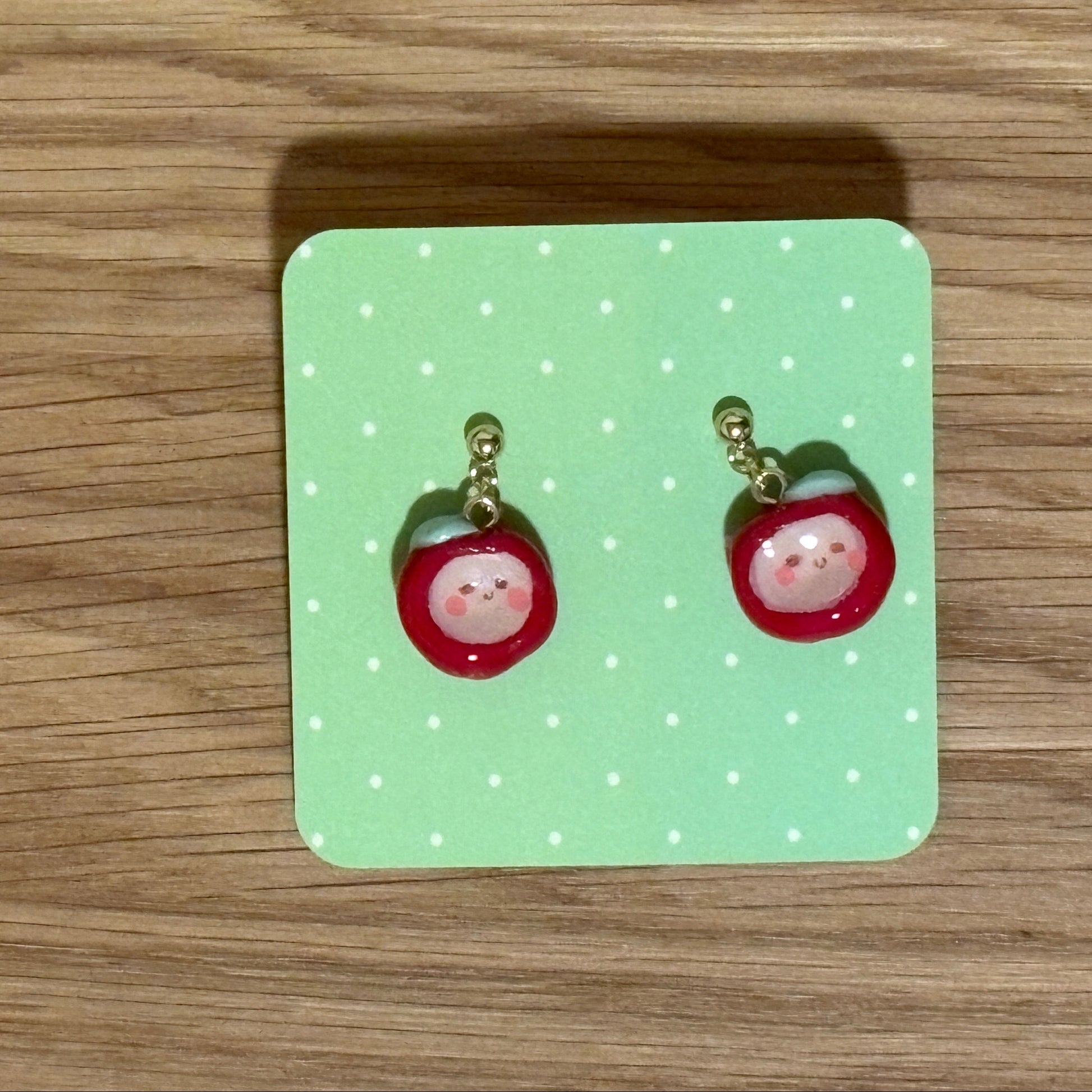 Red Apple Earrings