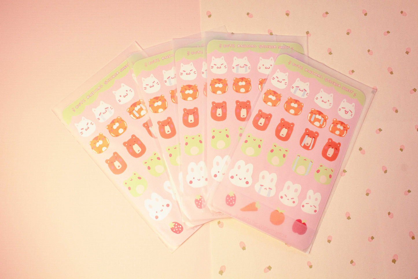Animal Sticker Sheet 24 pcs