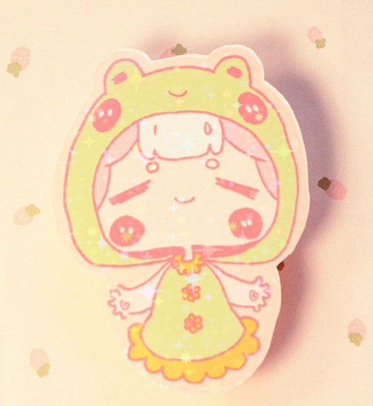 Frog Lula Sticker