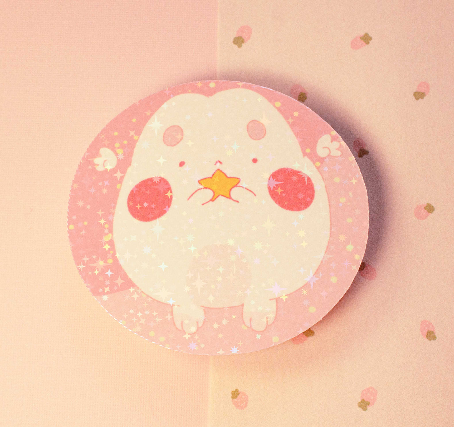 Holographic Star Chubbi Bunni Sticker