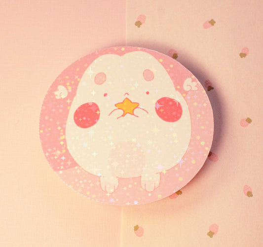 Holographic Star Chubbi Bunni Sticker